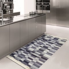 Tappeto da cucina moderno grigio