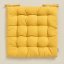 Cuscino per sedia in cotone giallo Premium