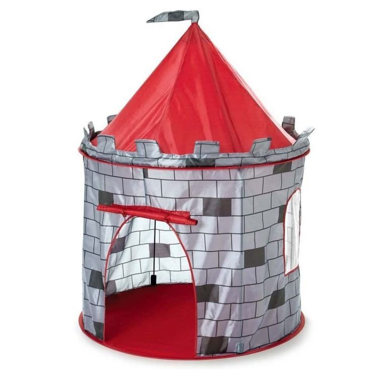 Schönes Zelt für Jungen mit Schlossmotiv