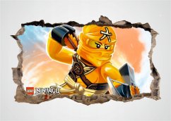 Originálny plagát nálepka do detskej izby s postavičkou ninja go