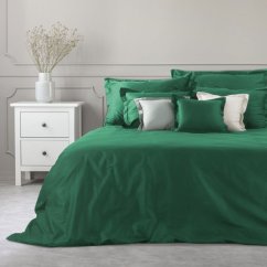 Jednofarebná bavlnená zelená obliečka na vankúš NOVA COLOR