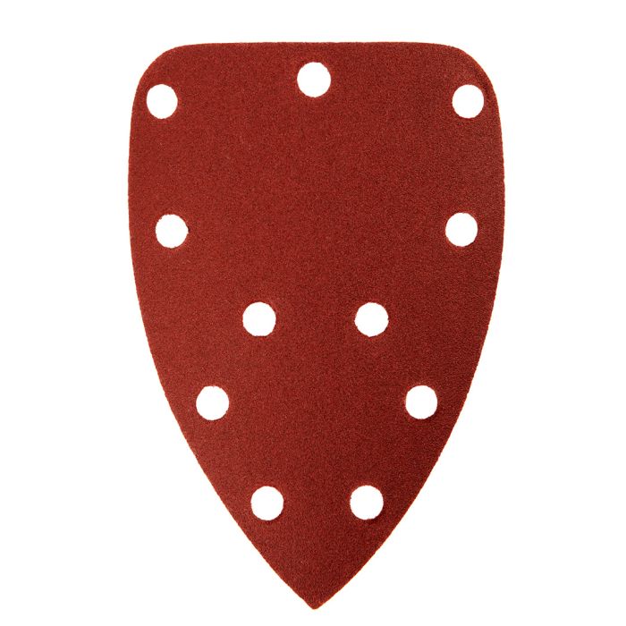 Brúsny papier na suchý zips delta 140 x 140 x 80 mm, K180, 5 ks, s otvormi 54H014 GRAPHITE