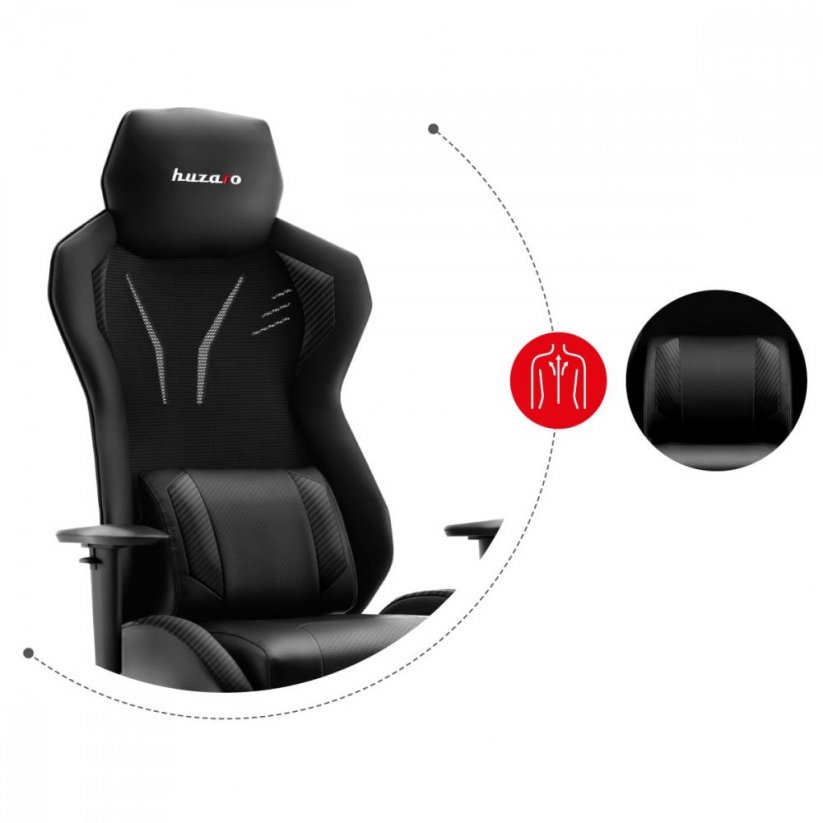 Удобен геймърски стол COMBAT 6.0 черен