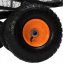 Gartenwagen auf aufblasbaren Rädern 220 l / 350 kg