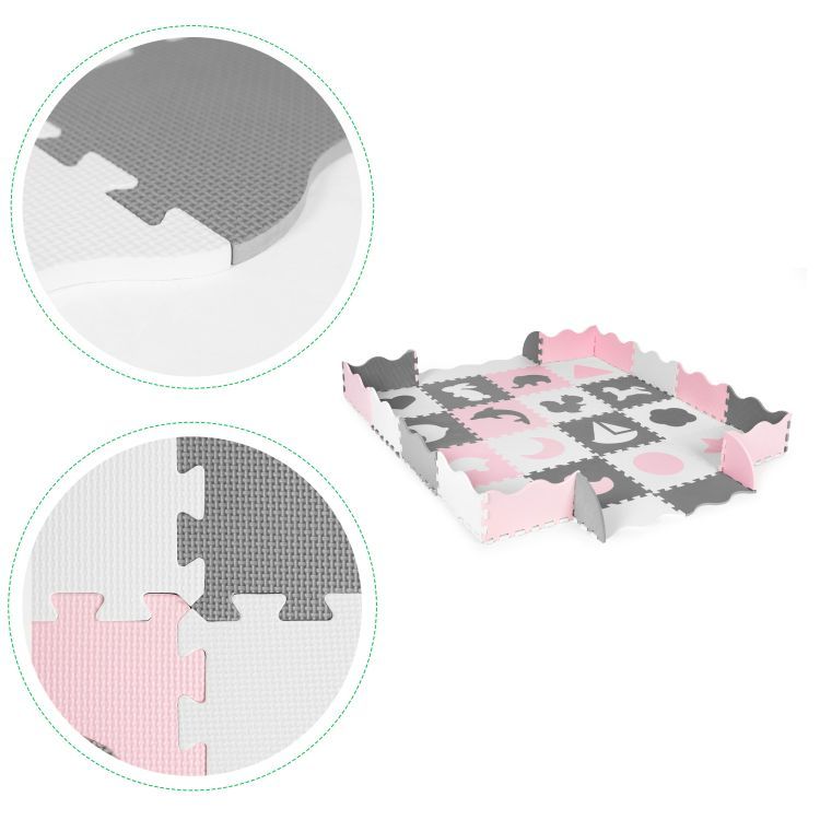 Schaumstoffmatte für Kinder 151 x 151 cm - Puzzle