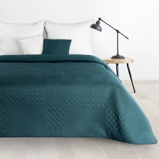 Copriletto di design Boni verde scuro