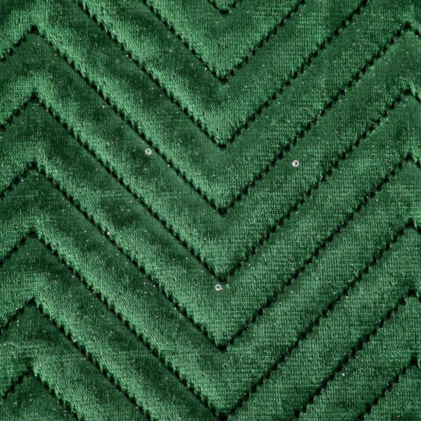 Cuvertură decorativă cu matlasare culoarea verde