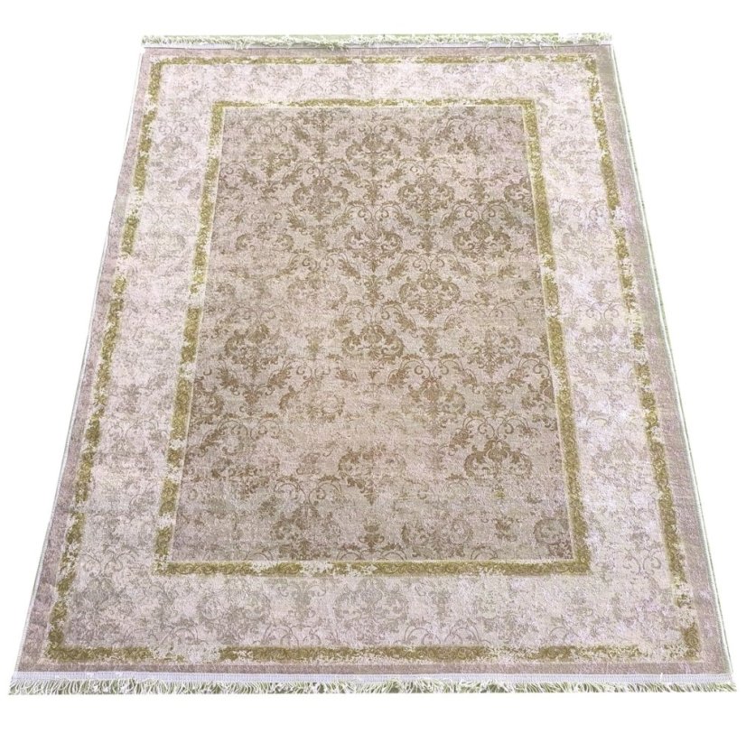 Modern vintage szőnyeg bézs arany keleti mintával