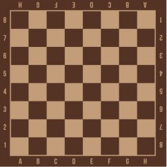 Šachy pre deti nálepka na stôl  54 x 54 cm