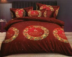 Čudovita bombažna posteljnina z božičnim napisom