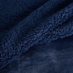 Piacevole coperta calda di colore blu 
