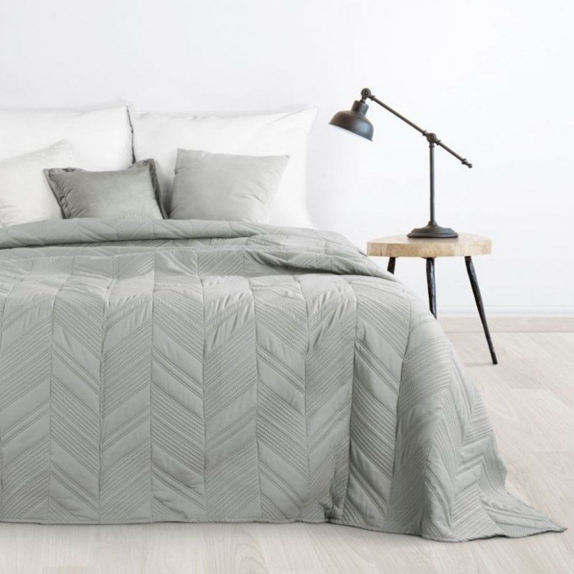 Cuvertură de pat elegantă culoarea gri