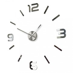 Design-Spiegel-Wanduhr zum Aufkleben, 80 cm