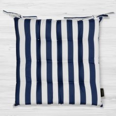 Vodoodporna zunanja blazinica za stol 40 x 40 cm modro-bela