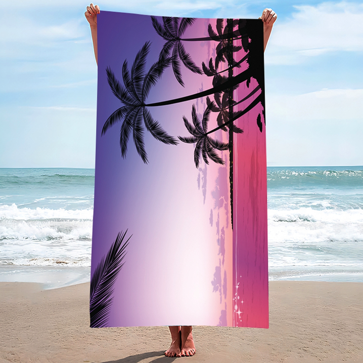 Strandtuch mit exotischen Palmen