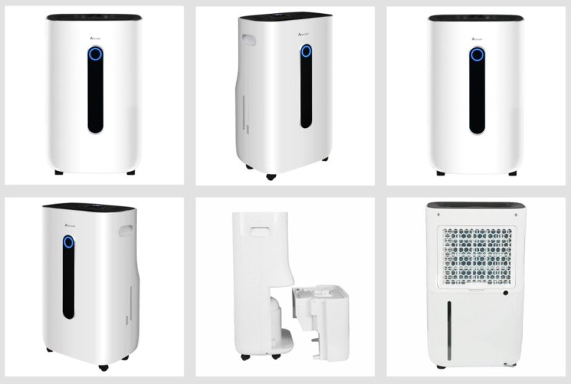 Moderný odvlhčovač vzduchu ACS-6500 Biely