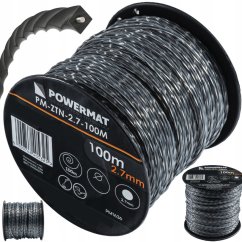 Fir pătrat ranforsat pentru motocoasă 2,7 mm 100 m