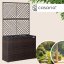 Fioriera in polyrattan con traliccio