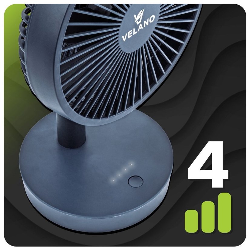 Velano VELWEBS0018 încărcarea ventilatorului de masă prin USB-C