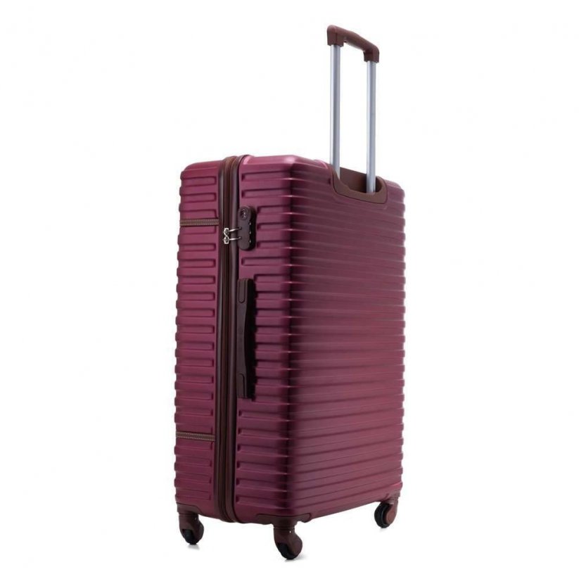Komplet potovalnih kovčkov STL957 burgundske barve