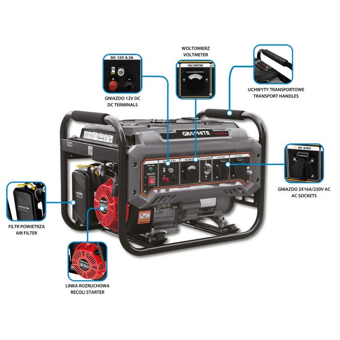Elektrárna 2000W-2200W 58G904 GRAFIT