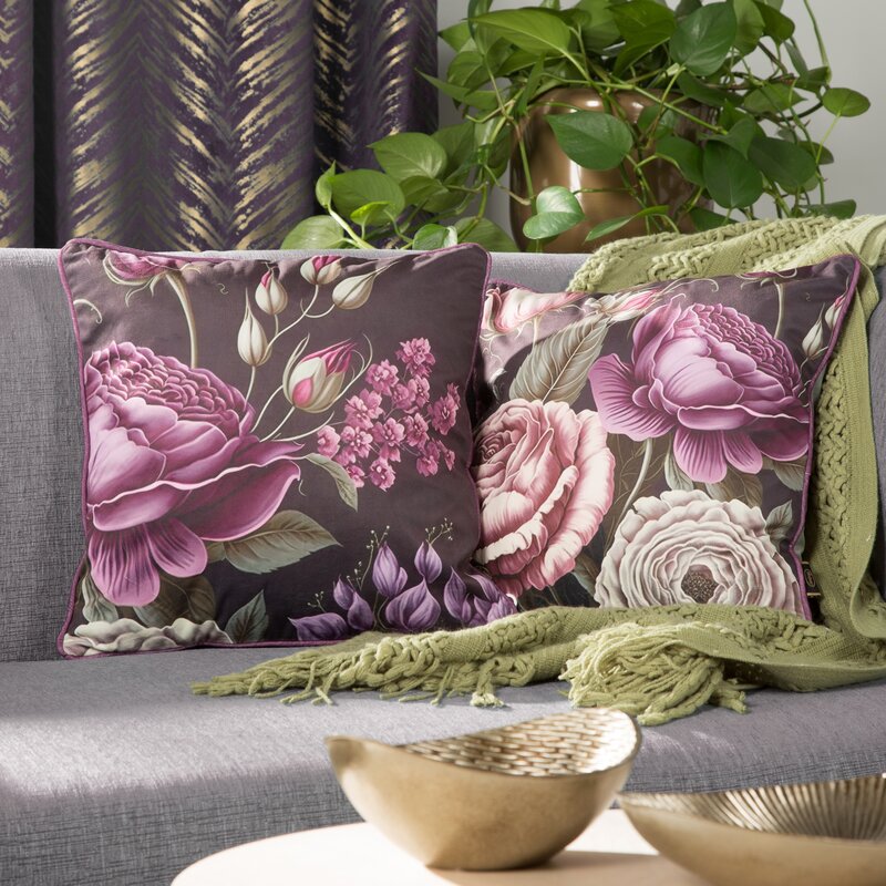 Dekorativní sametový povlak na polštář 45x45 cm - různé vzory