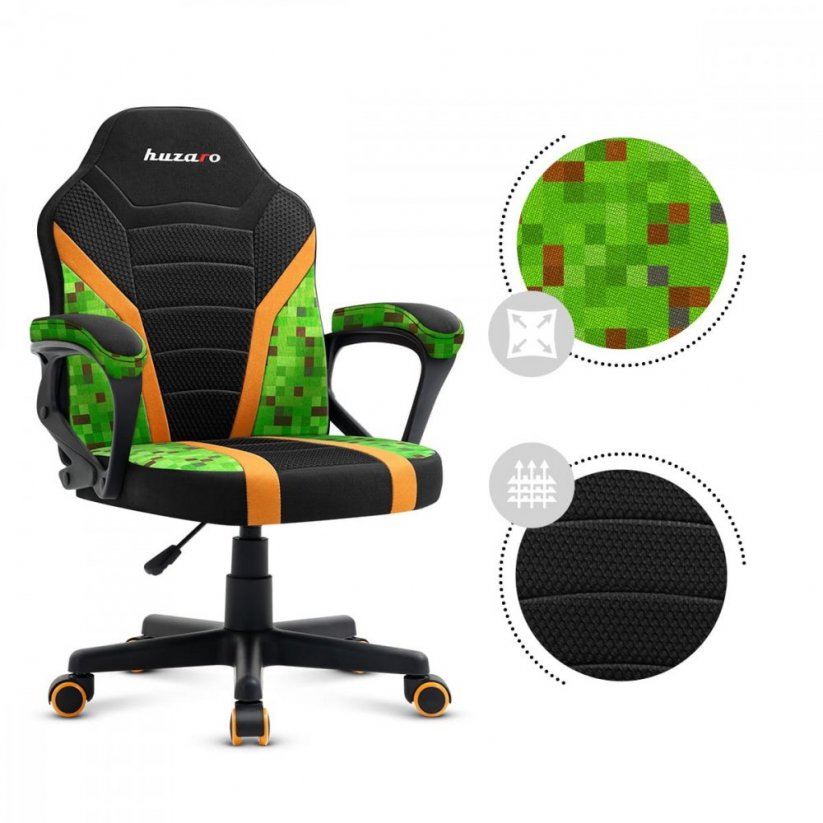 Kényelmes gyerek gamer szék MINECRAFT