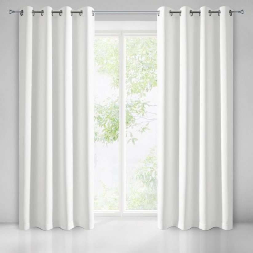 Fehér függöny magasabb fokú sötétítéssel 135 x 250 cm