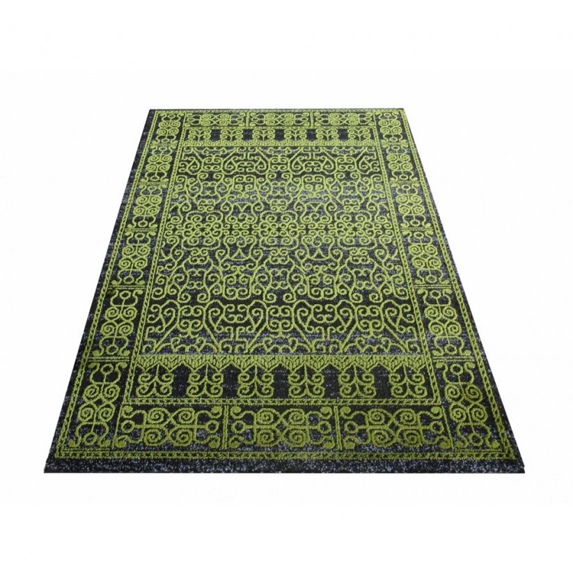 Vzorovaný koberec zelený