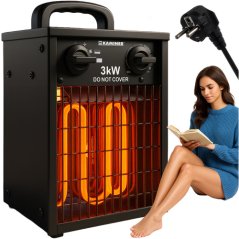 Elektromos fűtőtest 3000 W termosztáttal