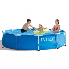 Modrý záhradný bazén s priemerom 305 cm