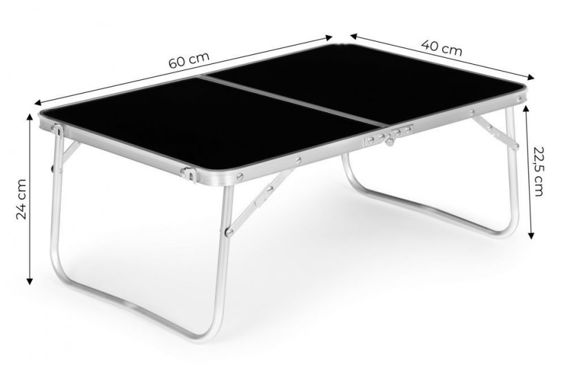 Klappbarer Catering-Tisch 60x40 cm schwarz