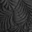 Cuvertură de pat fenomenală din catifea neagră, cu un motiv de frunze