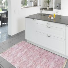 Tappeto da cucina rosa impermeabile