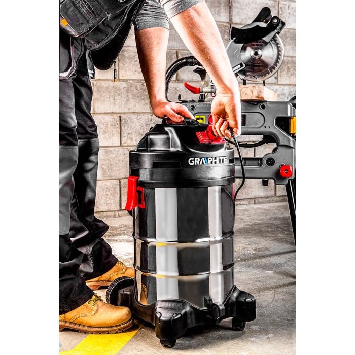 Ipari porszívó 1500W teljesítménnyel, 30l 59G607 GRAPHITE