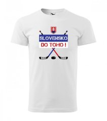 Tricou de hochei pentru bărbați cu imprimeu original Slovacia go for it!