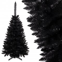 Čierny vianočný stromček 150 cm