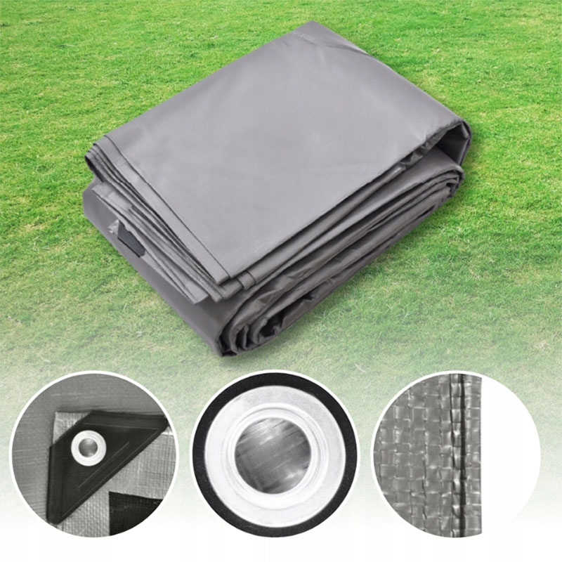 Hrubá strieborná krycia plachta s gramážou 260 g/m2