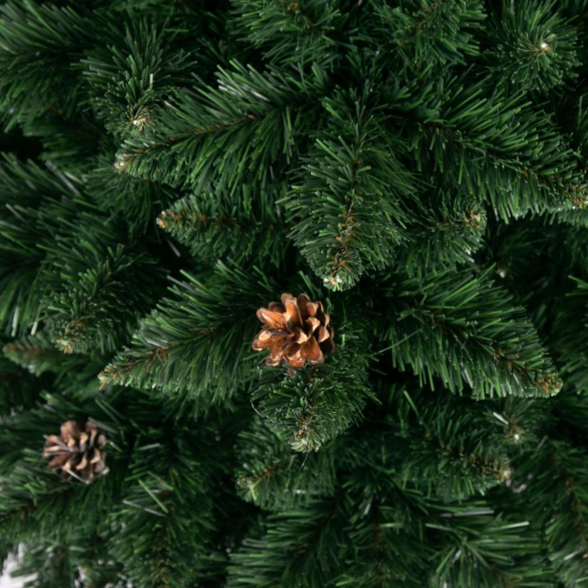 Weihnachtstanne mit Tannenzapfen 220 cm