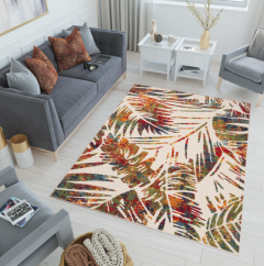 Dvorišni tepih s prekrasnim motivom u boji