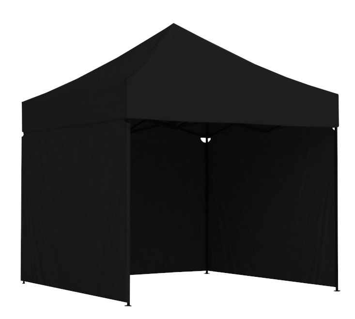 Tenda a tre pareti senza finestre