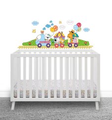 Falmatrica gyerekszobába - állatkerti vonat