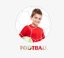 Oglindă rotundă de perete fotbal