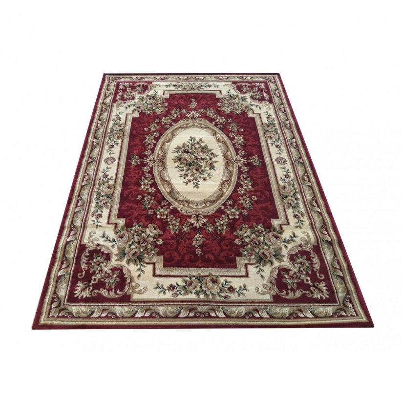 Vintage rug in a beautiful red color