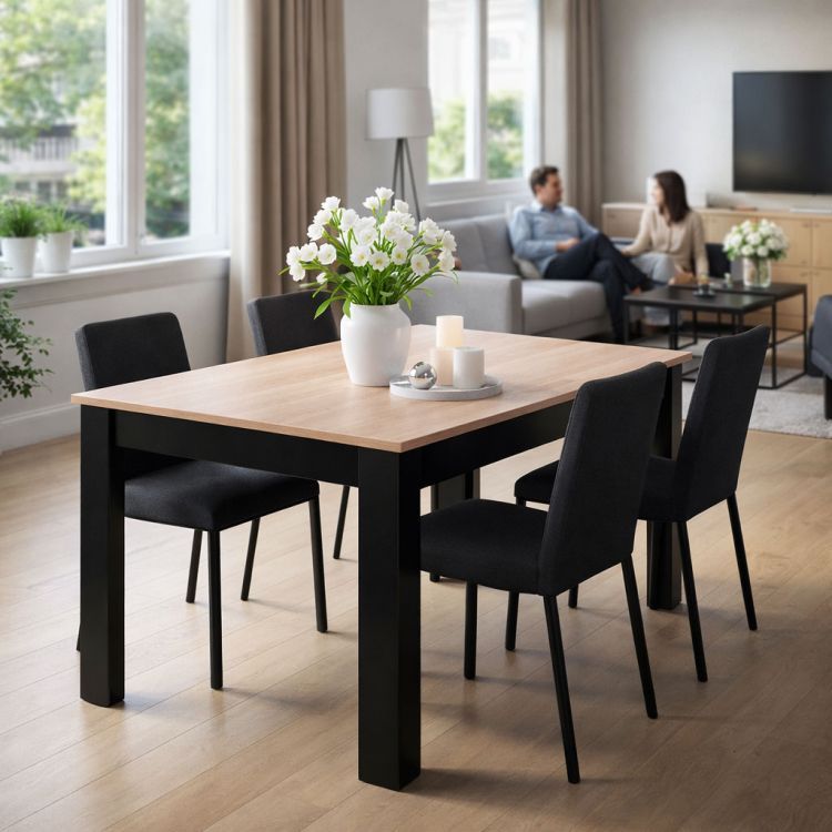 Cucina e tavolo da pranzo 120 x 80 cm per 4 persone