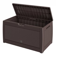 Ladă de depozitare pentru grădină Rato 310 l - aspect rattan, impermeabilă