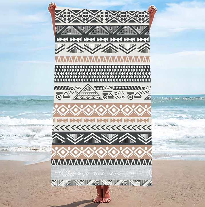 Plažna brisača z vzorci