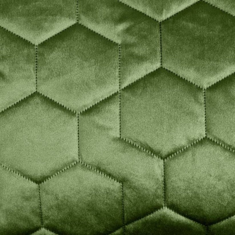 Zeleni prekrivač od sjajne tkanine