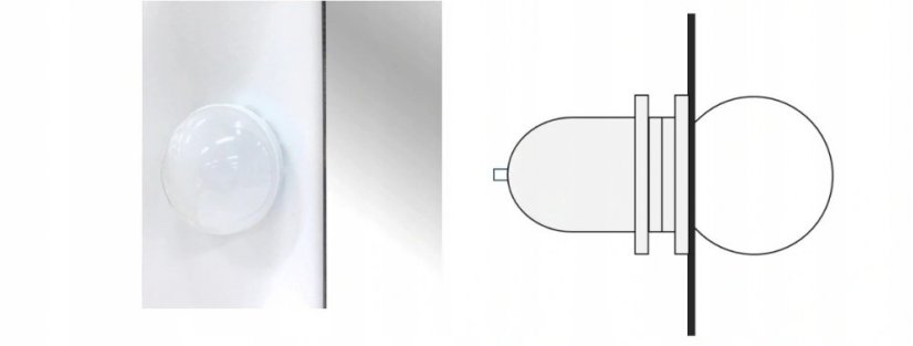 Toaletný stolík so svetielkami bez taburetky