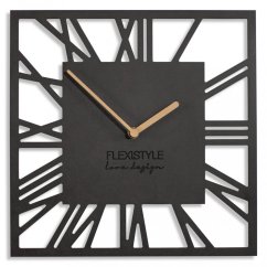 Wanduhr 30cm schwarz (anthrazit)